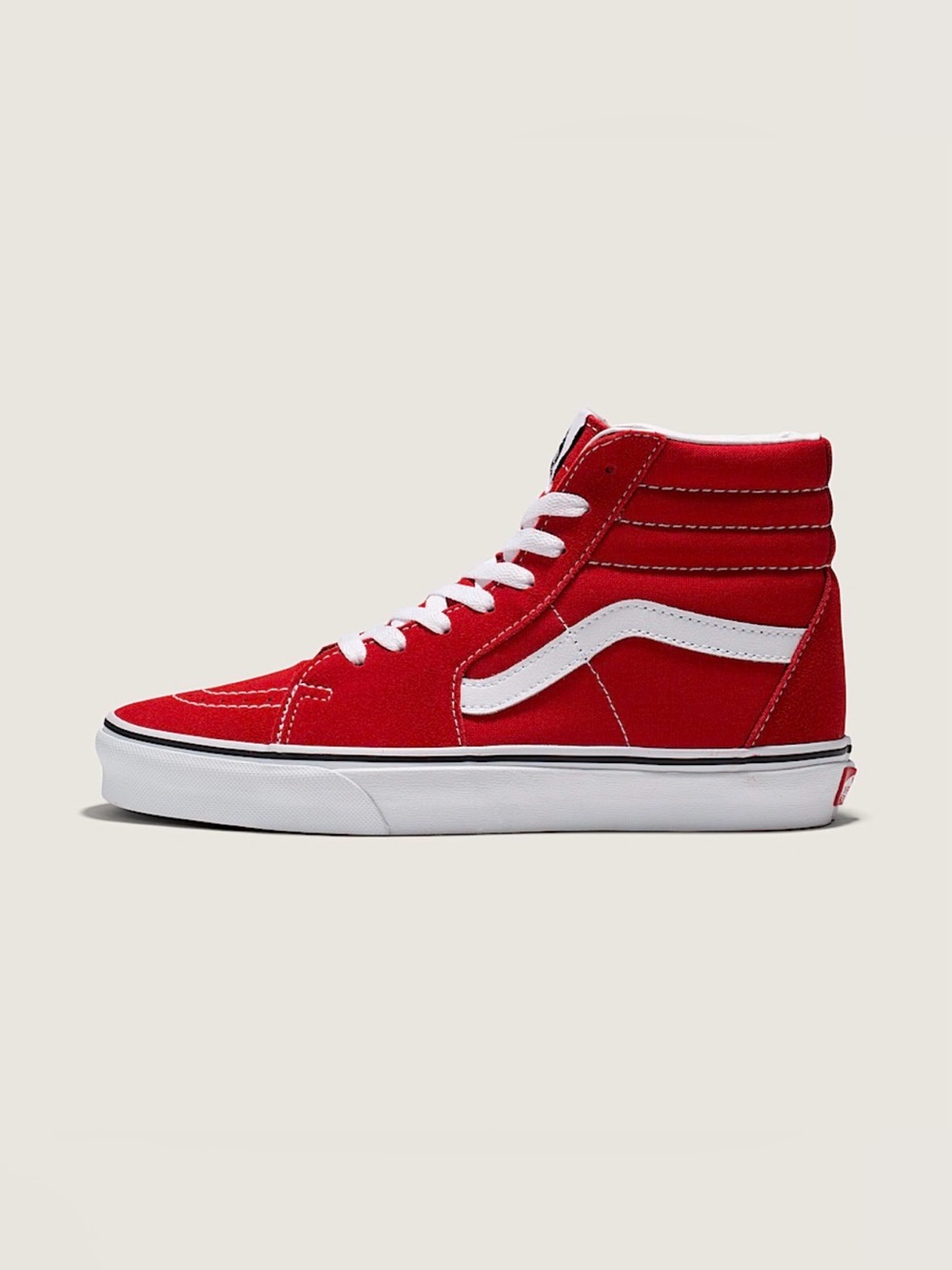 Vans SK8-Hi Racing Red/True White High-Top Skate Sneakers Women’s Size 8 NWT
